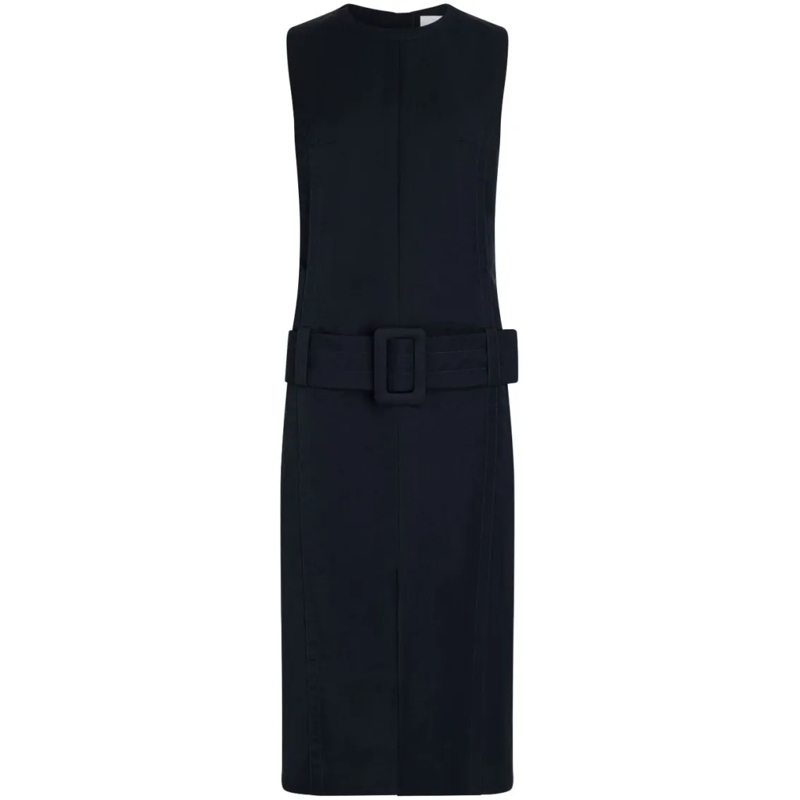 Patou Midi-jurk Sleeveless Black Dress Black
