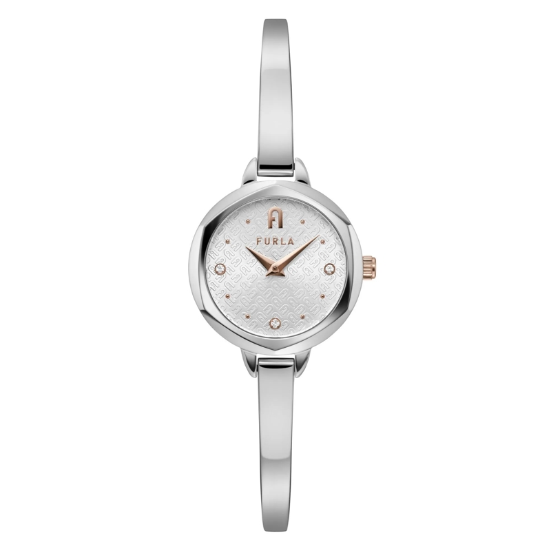 Furla Automatikuhr Quarz Analog Uhr Furla Petite Bangle silber