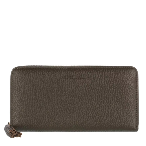 Coccinelle Tassel Wallet Bark Portemonnaie mit Zip-Around-Reißverschluss
