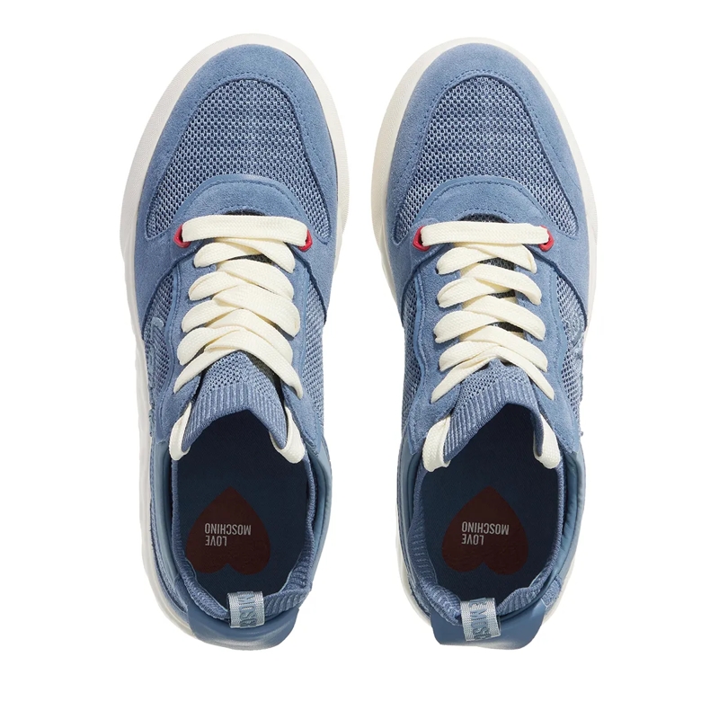 Love Moschino Lage-top sneaker Heart Love Sneakers Donna Azzurro(Image 6)