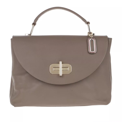 Tommy Hilfiger Soft Turnlock Satchel Taupe Borsa a tracolla