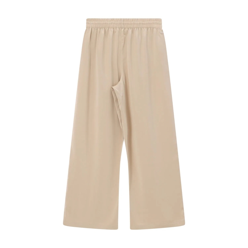 Lacoste Pantalons décontractés Wide-Leg Hose aus Satin braun(Image 2)