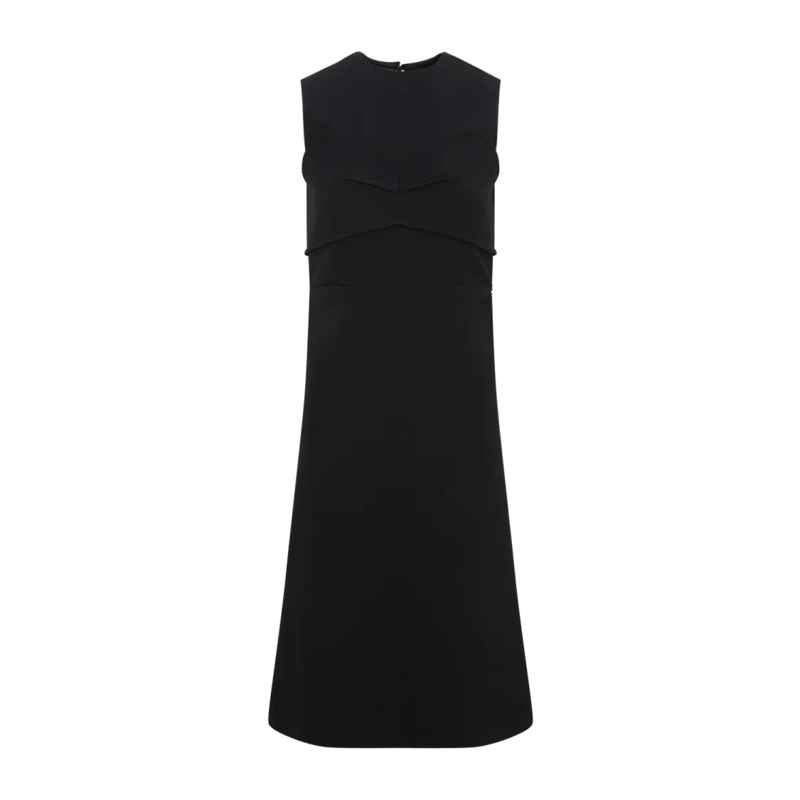Sportmax Midi-jurk Mirto Black Polyester Dress Black