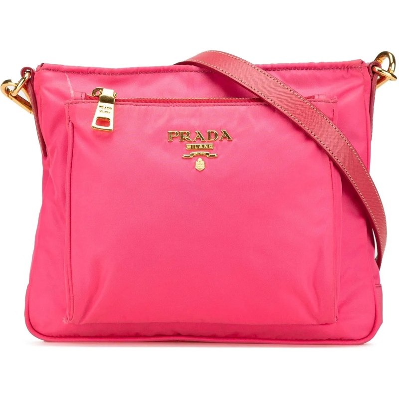 Prada Schultertasche Tessuto Zip Top Crossbody rose