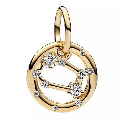 Pandora Gemini Zodiac Dangle Charm gold Ciondolo