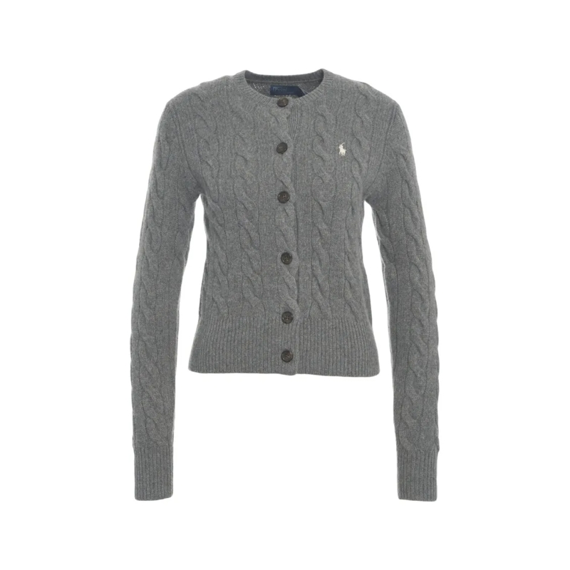 Polo Ralph Lauren Strickjacke Cable-Knit Cardigan Grey