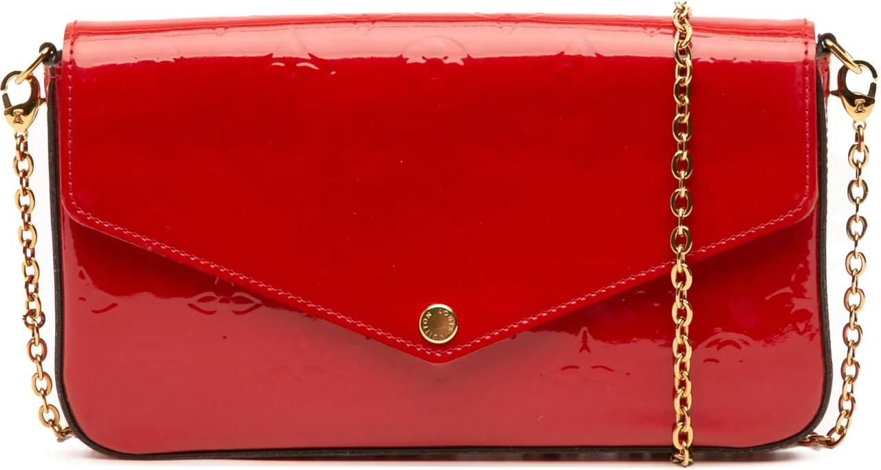 Louis Vuitton Hobo Bags - Monogram Vernis Pochette Felicie - Gr. unisize - in Rot - für Damen