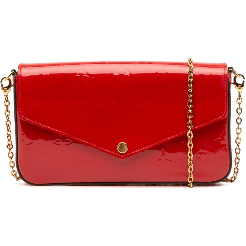 Louis Vuitton Schultertasche Monogram Vernis Pochette Felicie rot