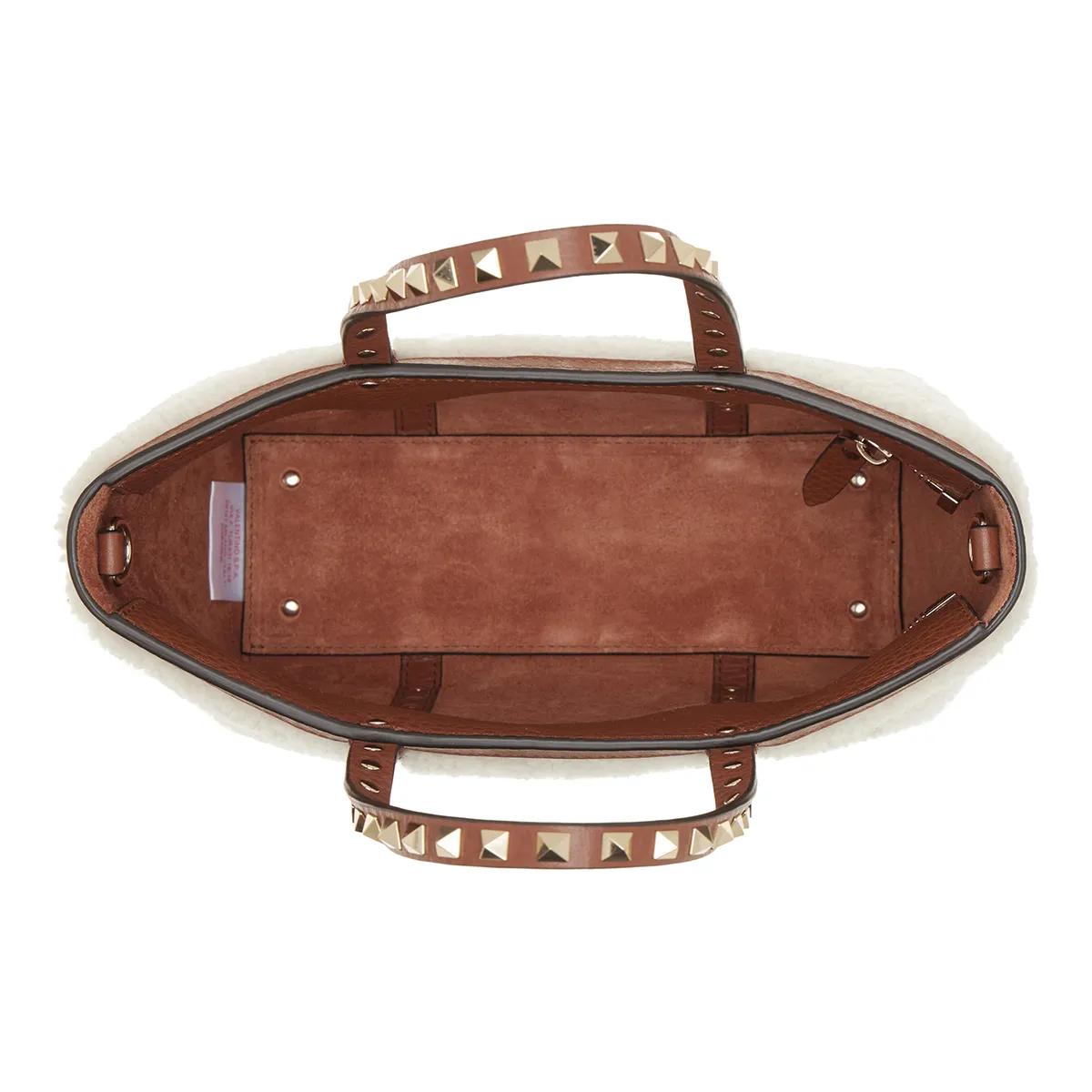 Valentino Garavani Crossbody bags Rockstud Mini Tote Bag in crème