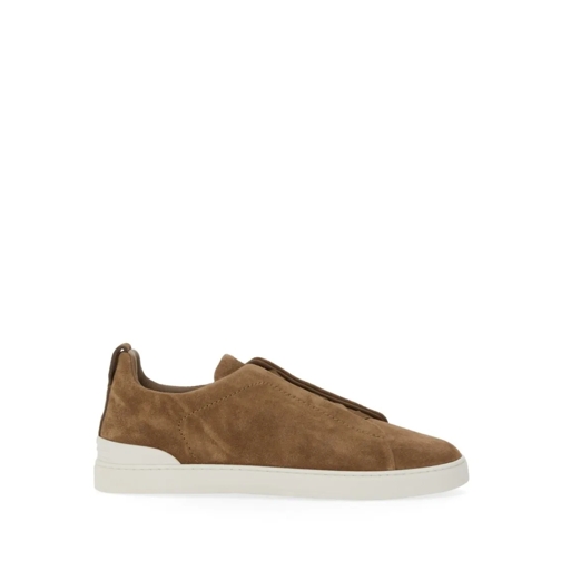 Zegna Low-Top Sneaker Suede Sneaker Brown