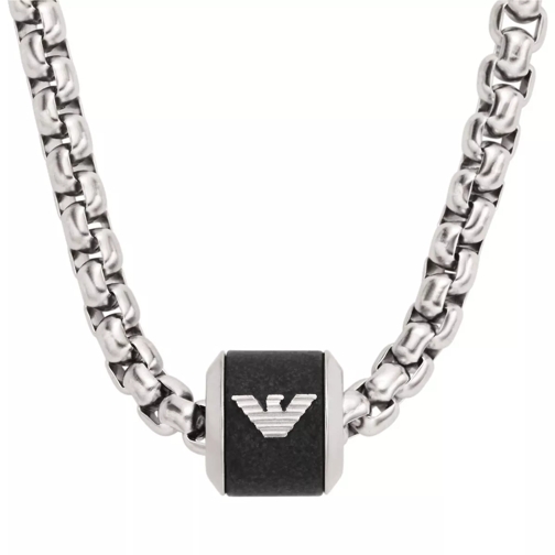 Emporio Armani Marble Chain Necklace Silver Mittellange Halskette