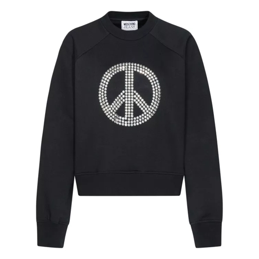 Moschino Black Cotton Sweatshirt Black 