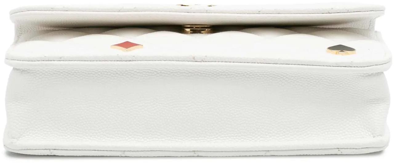 Thumbnail - Chanel Hobo Bags - Quilted Caviar Coco Casino Phone Holder on Chain - Gr. unisize - in Weiß - für Damen