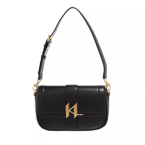 Karl Lagerfeld K/Saddle Crossbody Bag Black Vibration Gold Cross body-väskor