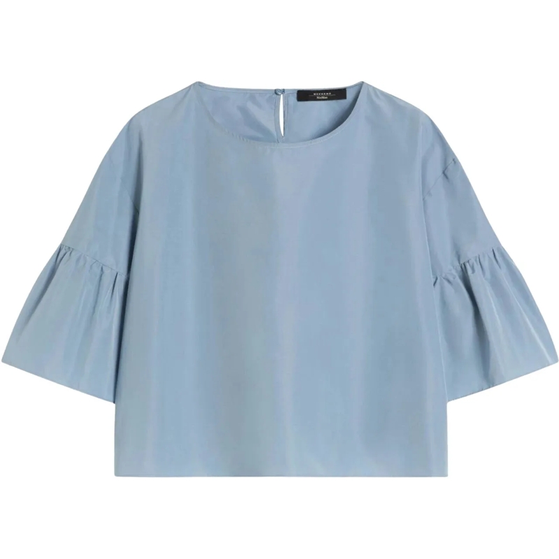 Max Mara T-Shirt Max Mara Weekend Wkdbreak Tops Lichtblauw 26151111 blau