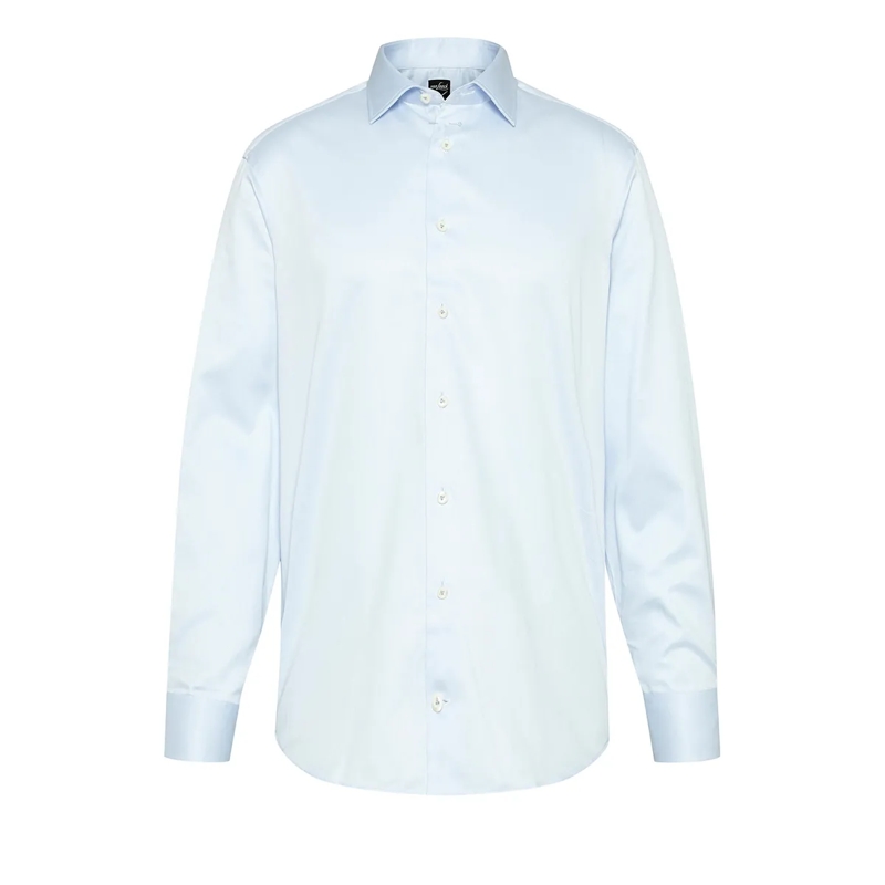 VAN LAACK Hemd Hemd Tailor Fit Uni blau