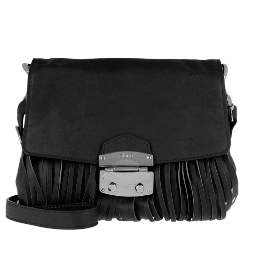 Abro Manolete Shoulder Bag Black/Nickel Axelremsväska