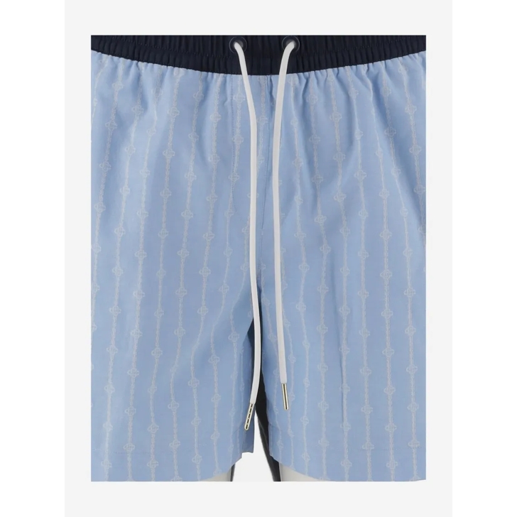 ショートパンツ Casablanca Graphic Print Cotton Short Pants Casablanca Graphic Print Cotton Short Pants Blue | Legere Shorts