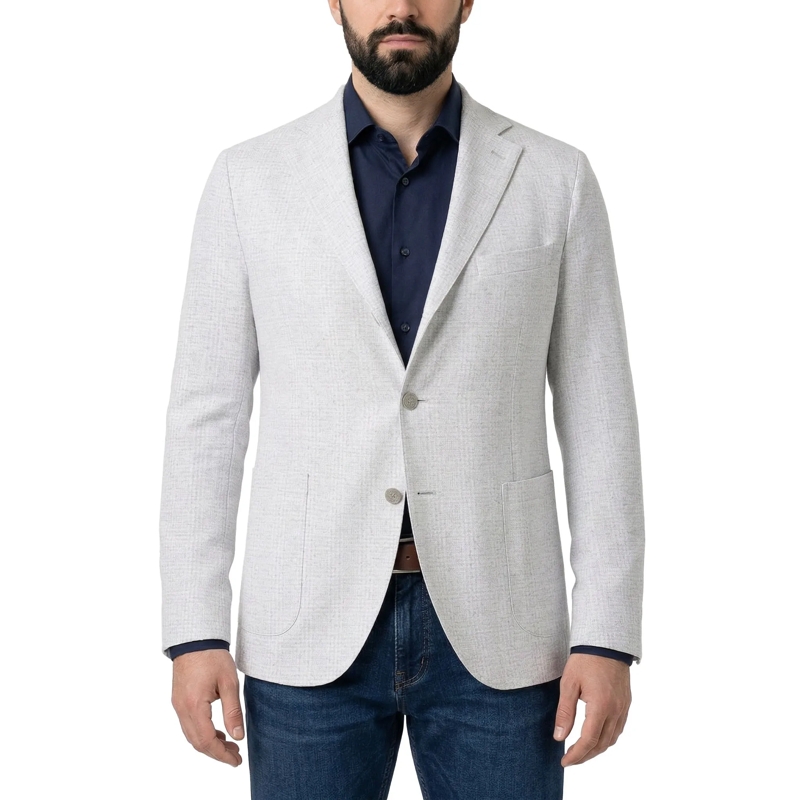 Eleventy Anzugjacke Sakko mit Muster grau(Image 2)