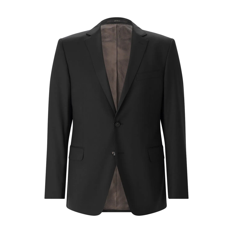 windsor. Anzugjacke Sakko aus Wolle schwarz(Image 13)