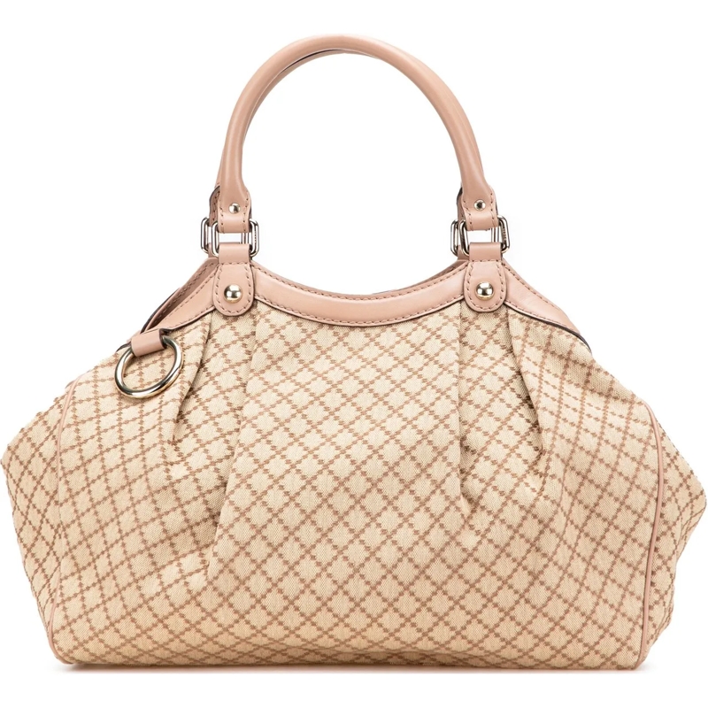 Gucci Shopper Medium Diamante Canvas Sukey Tote braun