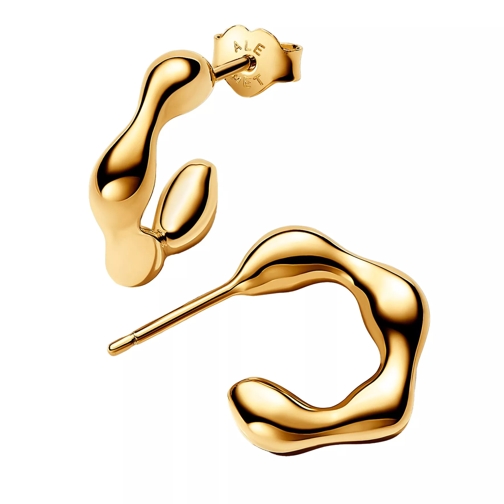 Pandora Hoop 14k Gold-plated hoop earrings Golden