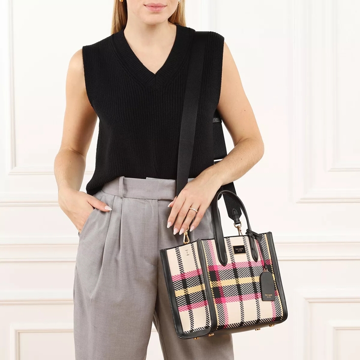 kate spade new york Manhattan Studio Plaid Fabric Small Tote Bag