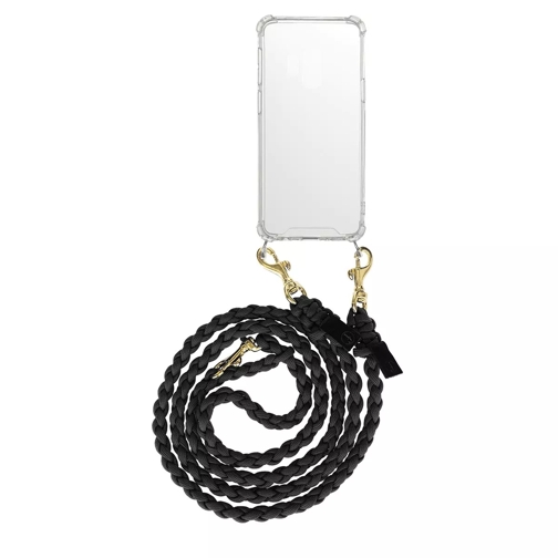 fashionette Smartphone Galaxy S9 Necklace Braided Black/Gold Étui pour téléphone portable