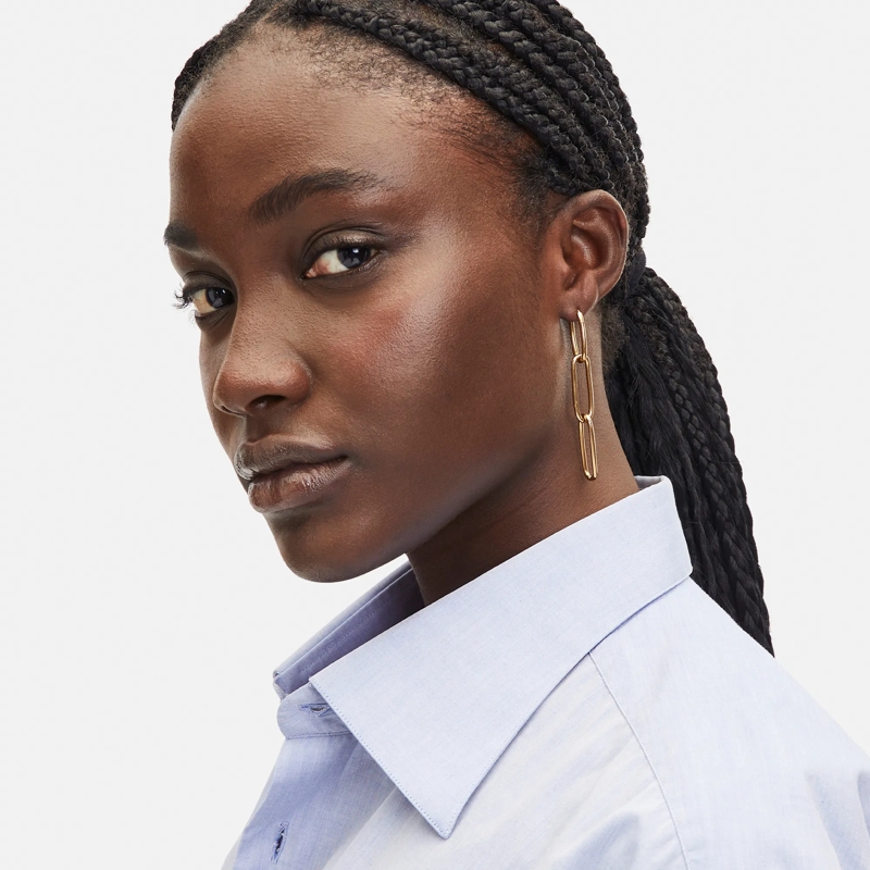 Liebeskind Berlin Ohrstecker Edelstahl Special Link silber(Image 8)