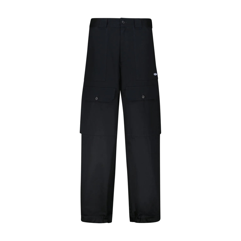 MSGM Freizeithose Stoffhose aus Baumwolle Schwarz