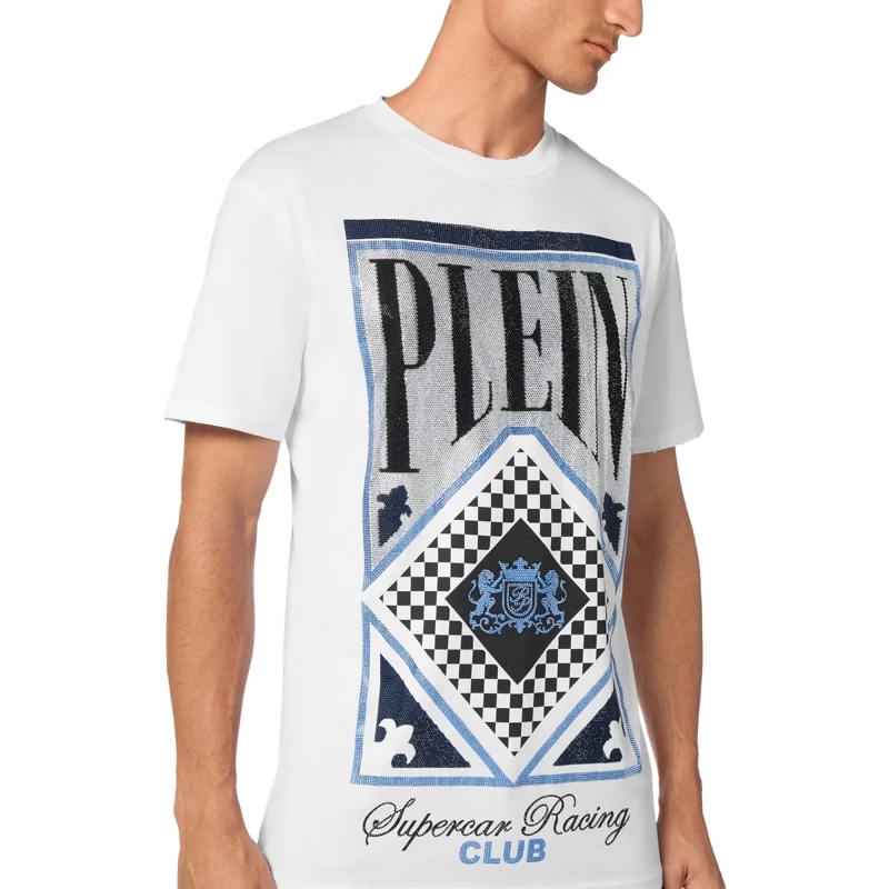 Philipp Plein T-Shirt T-Shirt Racing Mit Schmucksteinen schwarz(Image 5)