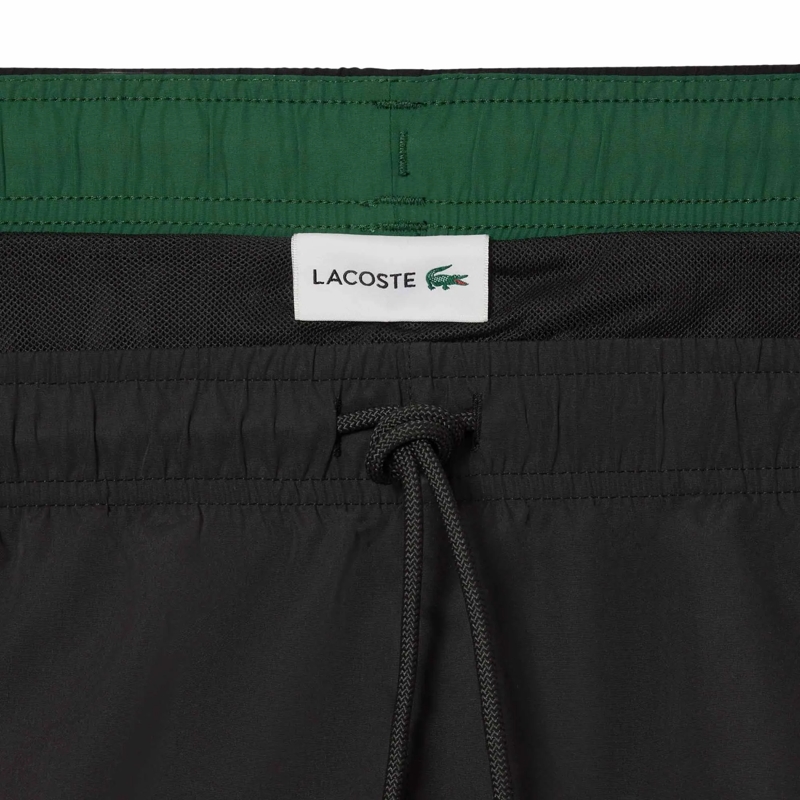Lacoste  Lacoste LACOSTE Herren Badeshorts - Swimshorts, Ba schwarz(Image 4)