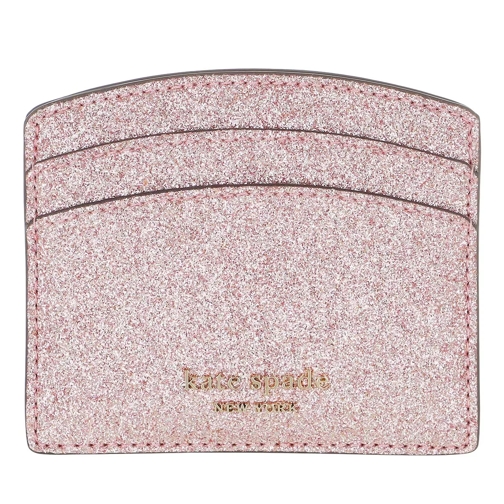 Kate Spade New York Spencer Glitter Leather Card Holder Rose Gold Korthållare