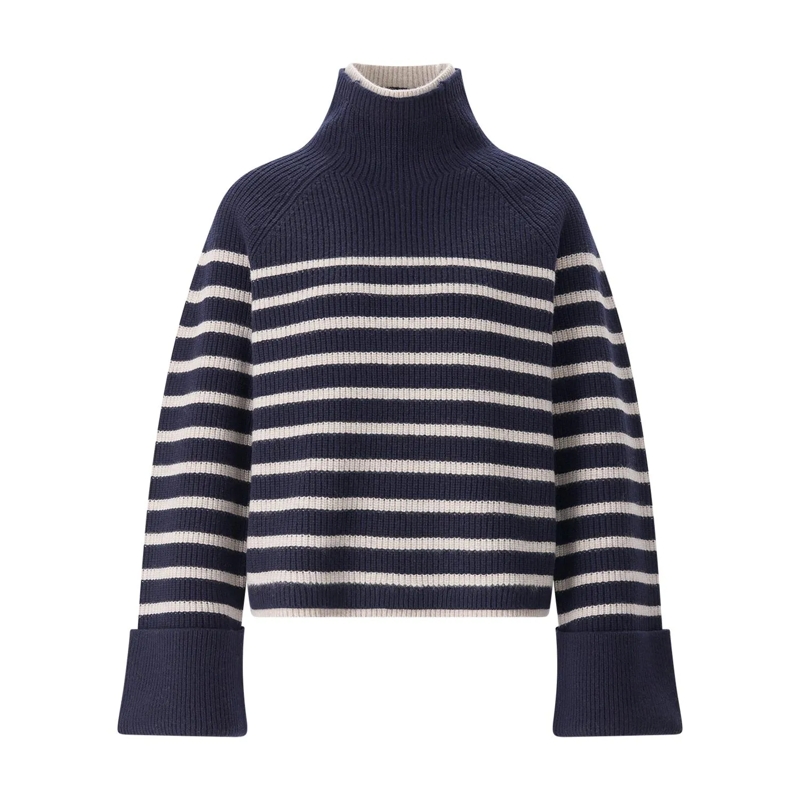 Rag & Bone Pull à col roulé Wollpullover Ilaria dunkelblau