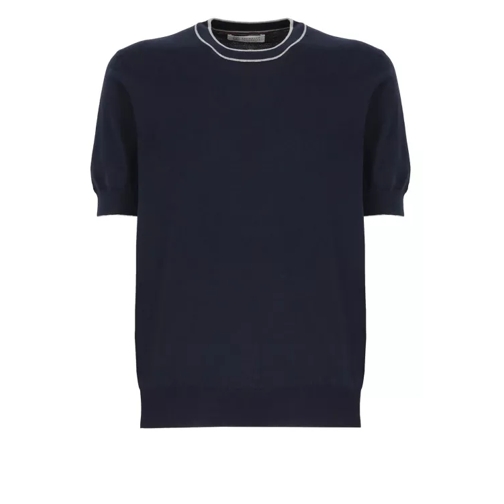 Brunello Cucinelli Cotton T-Shirt Blue 