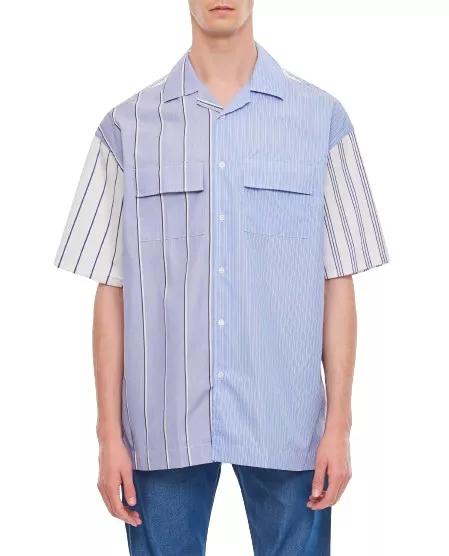 J.W.Anderson - Relaxed Fit Short Sleeve Shirt - Größe 48 - blue