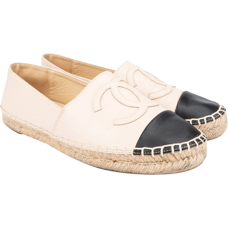 Chanel Espadrilles Chanel Classic Leather CC Espadrilles (35) rose