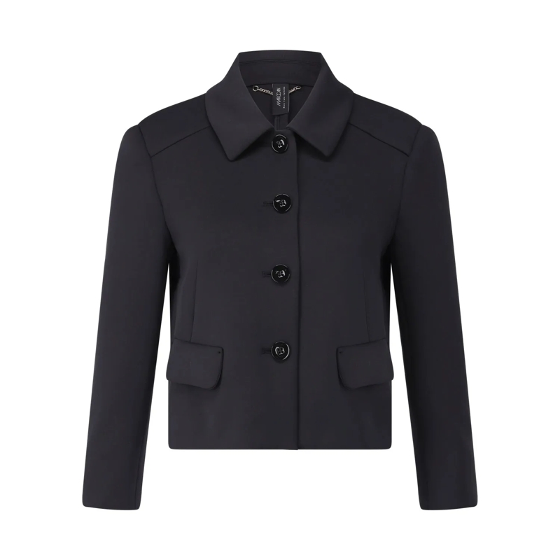 Marc Cain Blazer Blouson mit Federnprint Schwarz