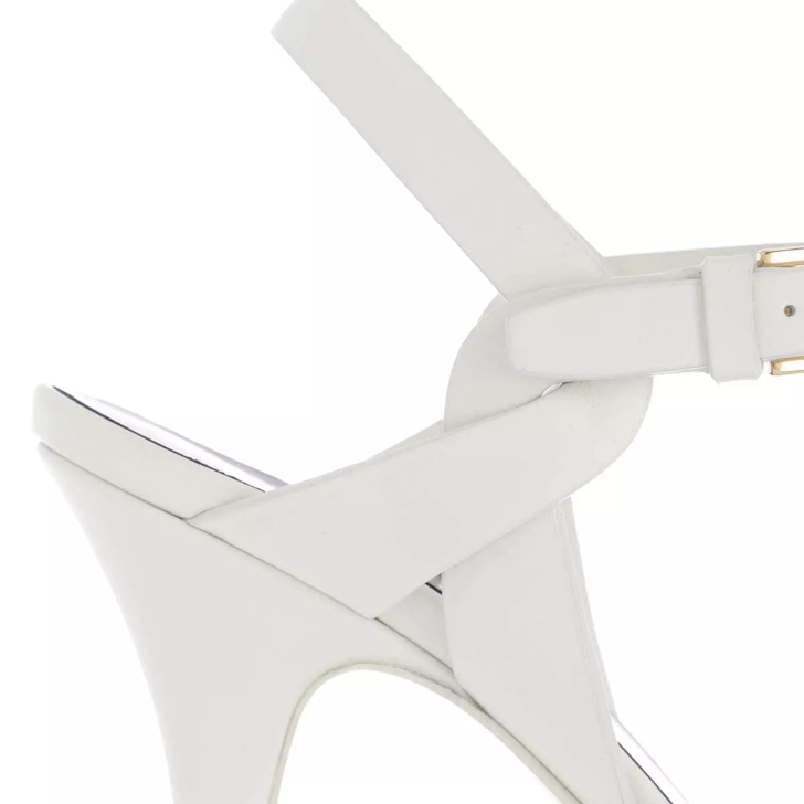 Ysl high cheap heels white