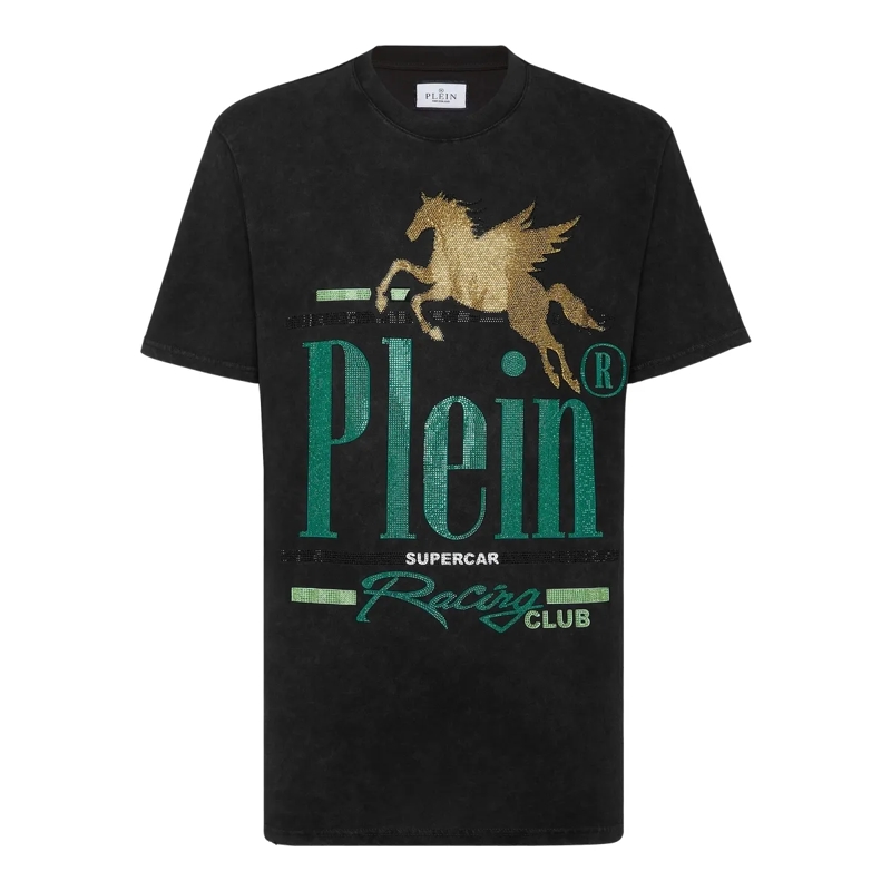Philipp Plein T-Shirt T-Shirt Racing schwarz