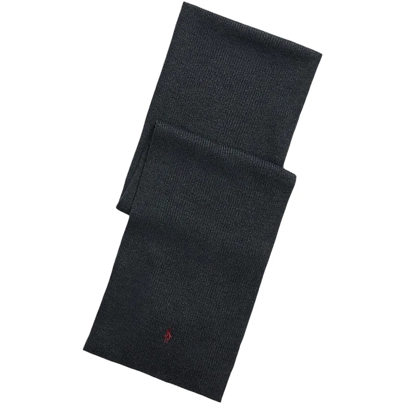 Ralph Lauren Wollschal Sjaal Donkergrijs grau