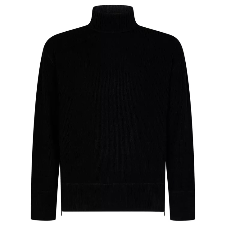 Black high store neck sweater