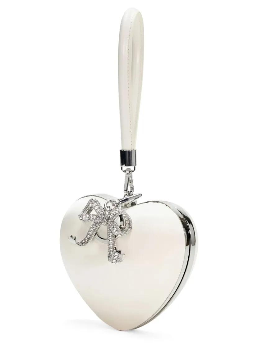 Self-portrait Crossbody bags Heart Pochette in wit