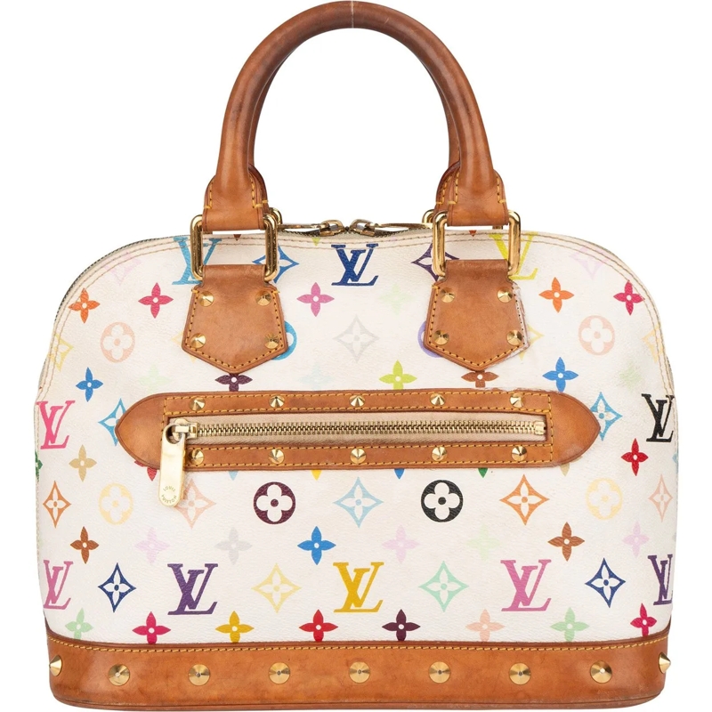 Louis Vuitton Tote Louis Vuitton Monogram Multicolor Murakami Alma PM weiß