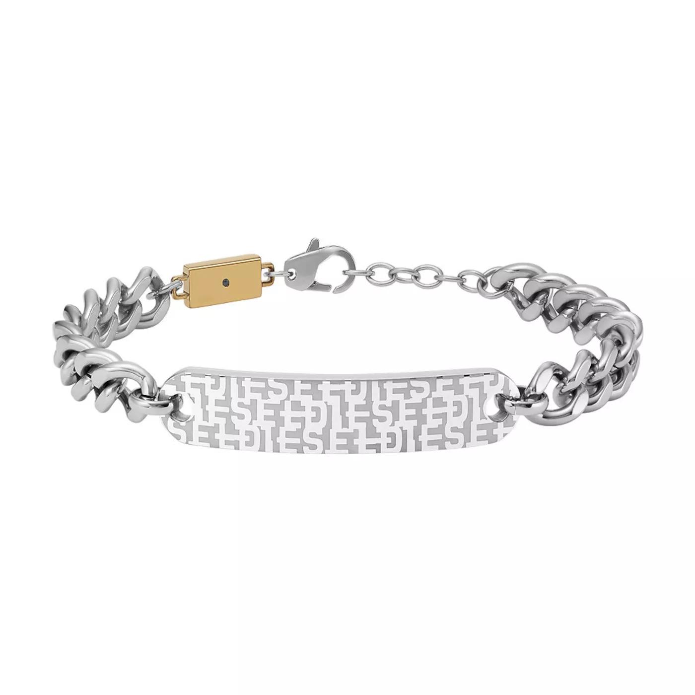 Diesel Armbänder - Diesel Silberfarbene Armband DX1429931 - Gr. ONE SIZE - in Silber - für Damen