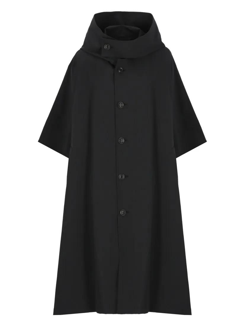 Y-3 - Black Tech Fabric Cape - Größe S - schwarz