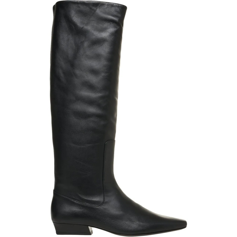 Staud Stiefel Leather boots 'Wally' schwarz