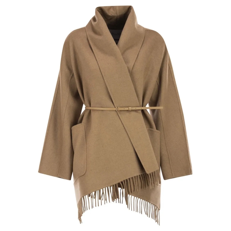 Max Mara Winterjas Mxmabilita - Camel Cardigan Coat Brown