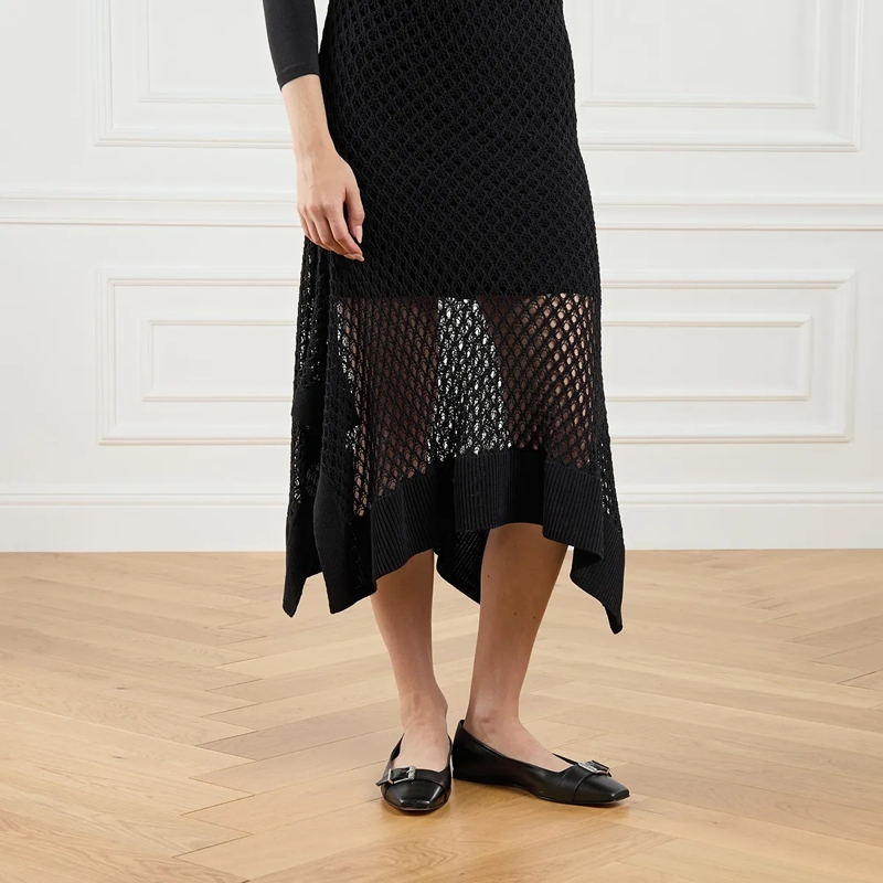 Karl Lagerfeld Ballerinas Konnie Roller Buckle Pump Black Lthr w/Silver(Image 2)