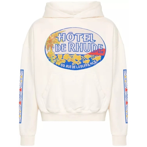 Rhude Hotel Cotton Hoodie Neutrals 